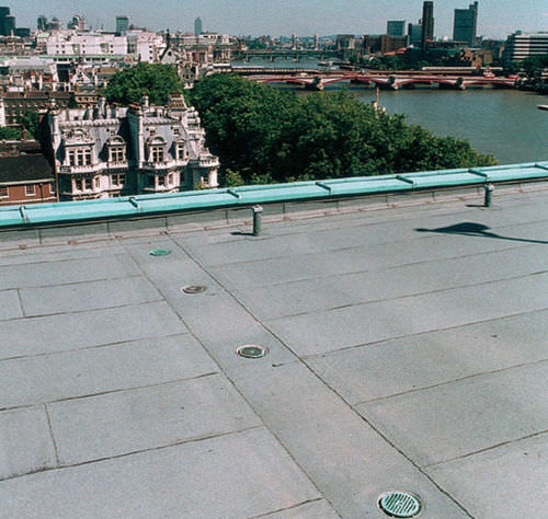 Piletta in metallo - RAINWATER OUTLETS - ACO Building Drainage - per terrazza / per applicazioni industriali / con griglia