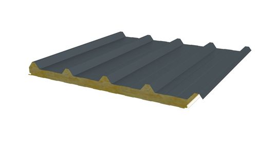 Pannello sandwich per tetto - JI VULCASTEEL ROOF - Joris Ide - rivestimento in metallo / anima in lana di roccia