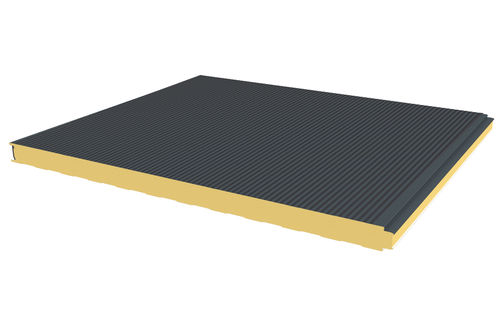 Pannello sandwich per rivestimento di facciata - JI WALL PIR MICRO - Joris Ide - rivestimento in metallo / anima in poliisocianurato PIR