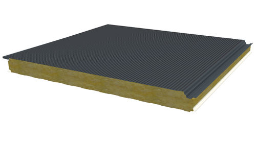 Pannello sandwich per rivestimento di facciata - JI VULCASTEEL WALL 1000FC ALPHA MICRO - Joris Ide - rivestimento in metallo / anima in lana di roccia