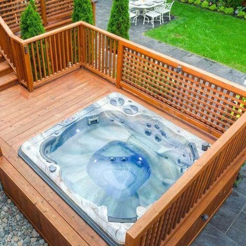 Spa da incasso - H720 - Clairazur - quadrata / 7 posti / da esterno