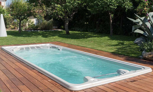 Spa da incasso per nuoto controcorrente - 19EX - Clairazur - fuoriterra / rettangolare / 4 posti