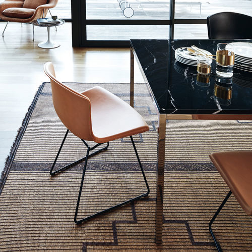 Sedia da pranzo contemporanea - SIDE  - Knoll international - da interno / in plastica / in bronzo