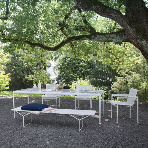 Panca da giardino contemporanea - 1952 - Knoll international - in Solid Surface / in acrilico / in acciaio inossidabile