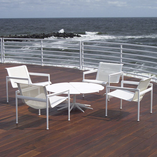 Tavolino basso contemporaneo - PETAL® - Knoll international - in poliuretano / in nylon / in alluminio