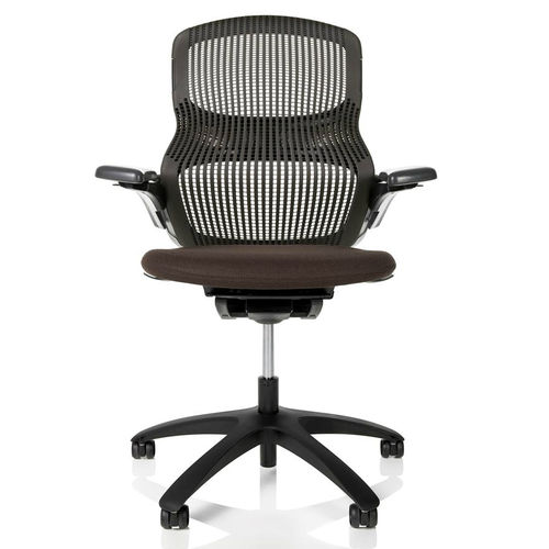 Sedia operativa in alluminio - Generation - Knoll international - in pelle / in tessuto / con rotelle