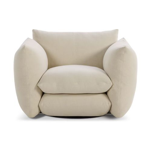 Poltrona contemporanea - PERRON PILLO - Knoll international - bianca / per uso contract / girevole