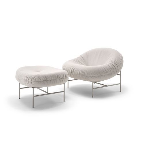 Ottomana contemporanea - PERRON BUN - Knoll international - in plastica / in metallo / in tessuto