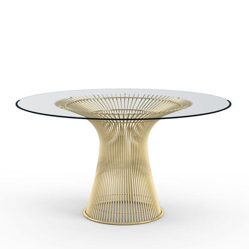 Tavolo contemporaneo - PLATNER - Knoll international - in plastica / in nichel / in acciaio