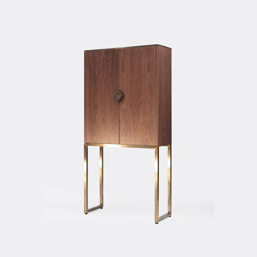 Mobile bar contemporaneo - BRIGITTE C03 - GHYCZY - in noce / in rovere / in ciliegio