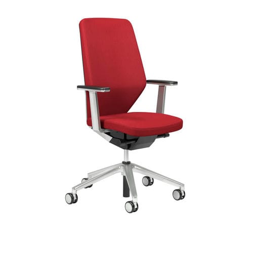Sedia da ufficio contemporanea - 656 - Stoll Giroflex - in tessuto / in pelle / imbottita