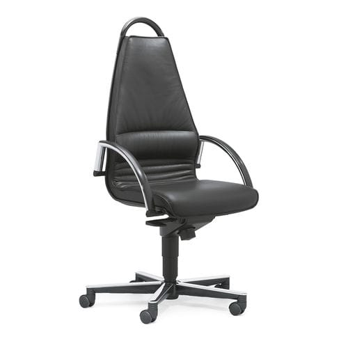 Sedia da ufficio contemporanea - 44 - Stoll Giroflex - da interno / in pelle / imbottita