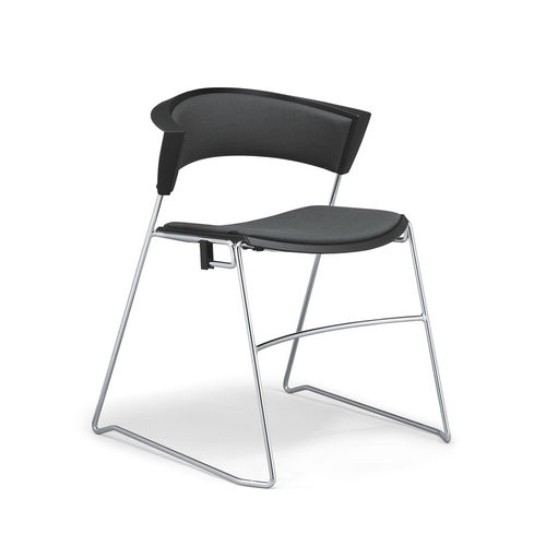 Sedia visitatore contemporanea - 12 - Stoll Giroflex - da interno / in tessuto / in pelle