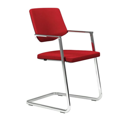 Sedia visitatore contemporanea - 656 - Stoll Giroflex - da interno / in tessuto / imbottita