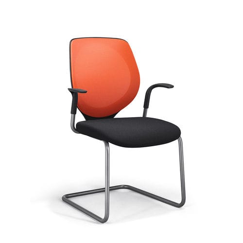Sedia visitatore contemporanea - 353 - Stoll Giroflex - da interno / in rete / in tessuto
