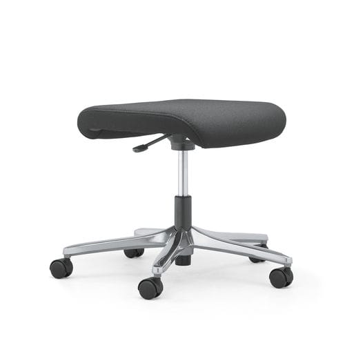 Sgabello operativo in tessuto - 64 - Stoll Giroflex - in pelle / regolabile / con rotelle