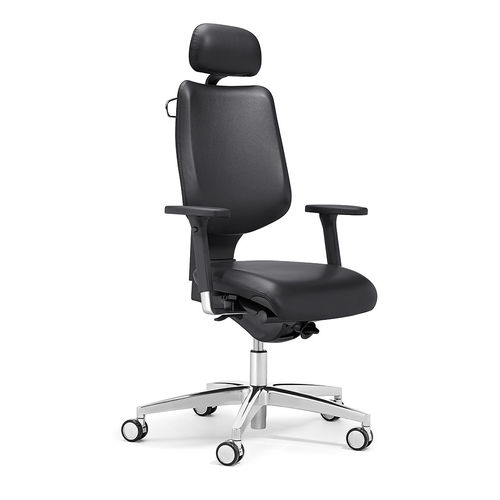 Poltrona direzionale contemporaneo - 545 - Stoll Giroflex - in pelle / reclinabile / con poggiatesta