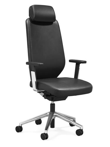 Poltrona direzionale contemporaneo - 656 - Stoll Giroflex - in pelle / reclinabile / con poggiatesta