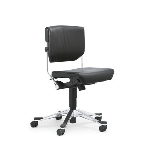 Sedia da ufficio contemporanea - 33 - Stoll Giroflex - da interno / in pelle / imbottita