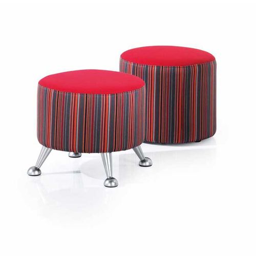 Sgabello contemporaneo - by Ocee Design - Four Design - in tessuto / imbottito / rosso