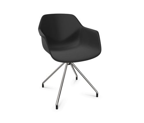 Sedia contemporanea - FOURME&reg;11 - Four Design - da interno / in bio-composito / con supporto in acciaio cromato
