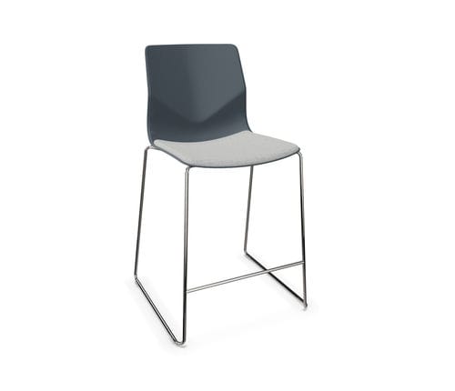 Sedia alta contemporanea - FOURSURE&reg; 90/105 - Four Design - da interno / in polipropilene / imbottita