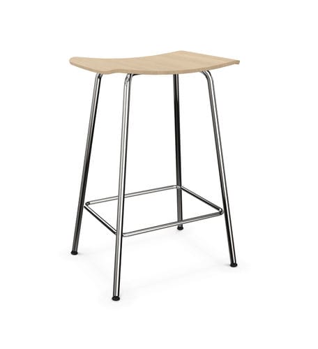 Sgabello da bar contemporaneo - FOUR&reg; STOOLS - Four Design - in rovere / con supporto in acciaio / contract
