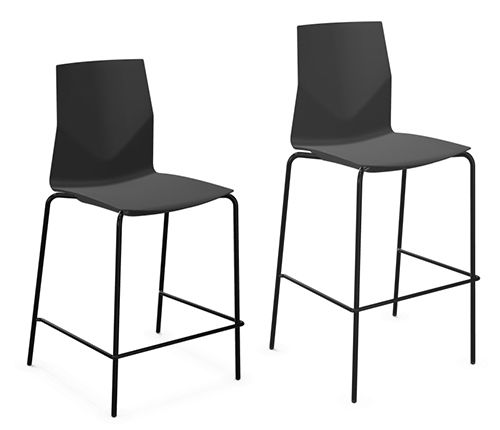 Sedia alta contemporanea - FOURCAST&reg;2 COUNTER/HIGH FOUR ECO - Four Design - da interno / in acciaio / in polipropilene