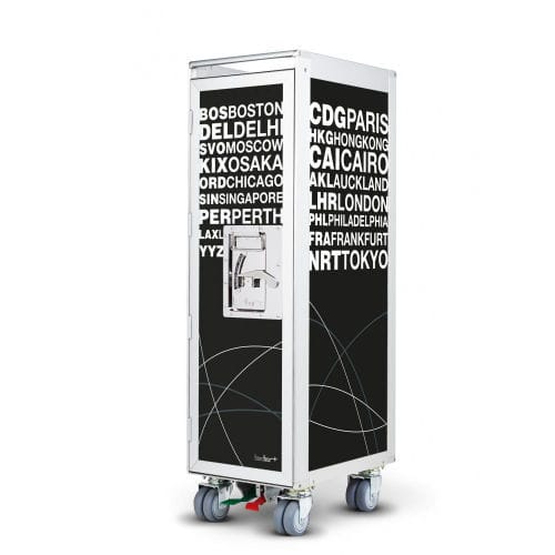 Carrello di servizio - BORDBAR_NEW AIRPORTS BLACK - bordbar design GmbH - contract / personalizzabile / in alluminio anodizzato