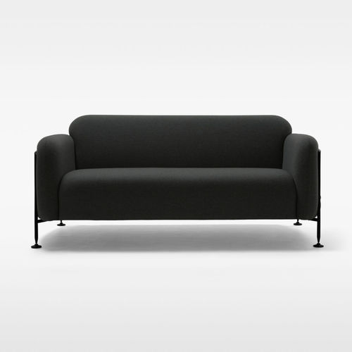 Divano contemporaneo - MEGA - Massproductions - in tessuto / grigio / bianco