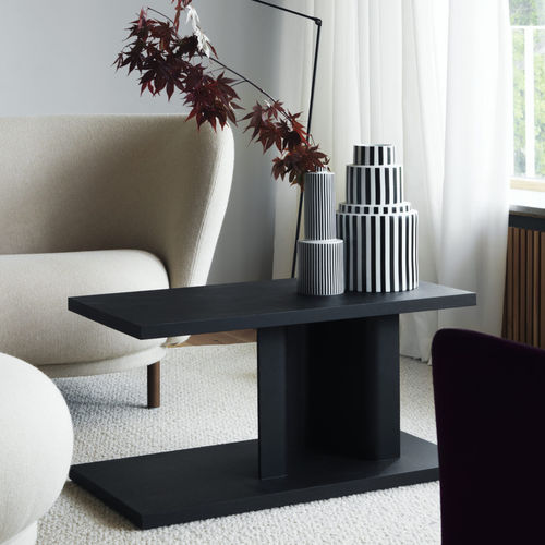 Tavolo d'appoggio contemporaneo - BIT - Massproductions - in rovere / in legno massiccio / rettangolare