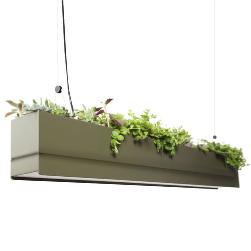 Fioriera in alluminio - BRIDGE - GREENWORKS SWEDEN - rettangolare / in altezza / lineare
