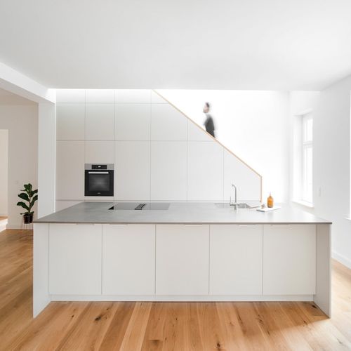 Cucina contemporanea - MG - MYKILOS - in legno / in pietra ricostituita / in ceramica