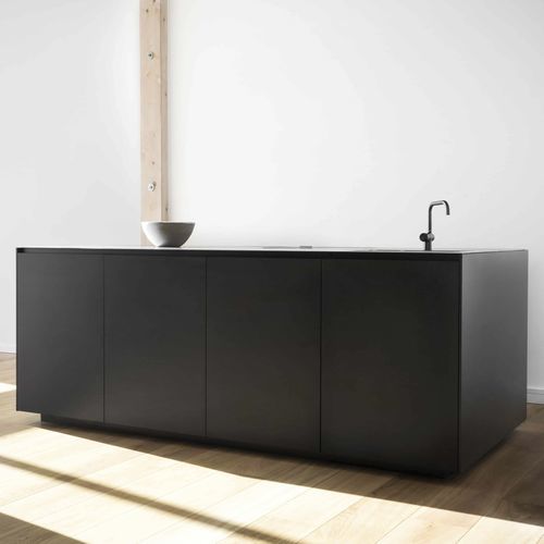 Isola cucina in alluminio - JZ - MYKILOS - di misura media / nera / laccata