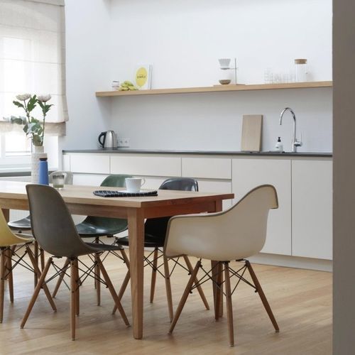 Cucina contemporanea - EK - MYKILOS - in legno / di misura media / senza maniglie