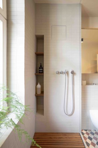 Bagno contemporaneo - MS - MYKILOS - in legno / contract / laccato