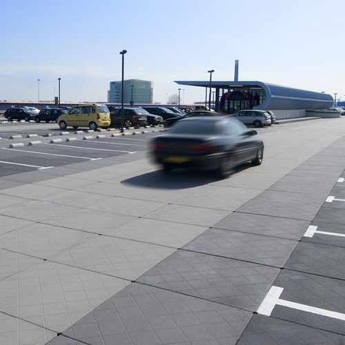Lastricato in calcestruzzo - PARDAK® 110 - Zoontjens - per parcheggio / testurizzato / carrabile