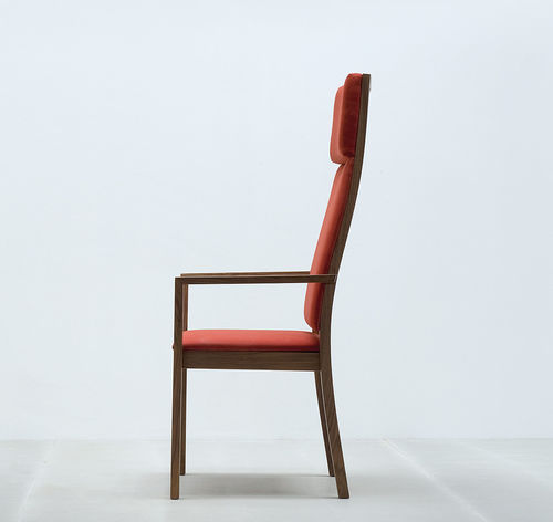 Sedia visitatore contemporanea - ST4N+ - HUSSL - in legno / a schienale alto / per struttura sanitaria