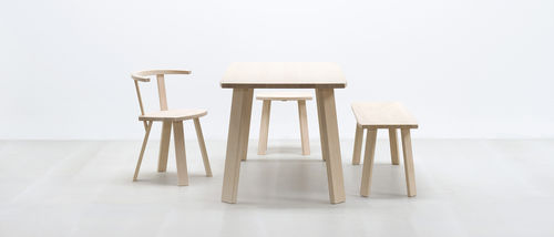 Panca classica - ALPIN - HUSSL - in legno / per museo