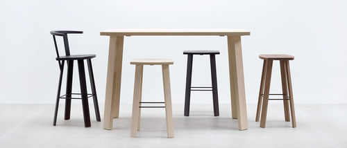 Tavolo alto classico - ALPIN - HUSSL - in legno / rettangolare / professionale