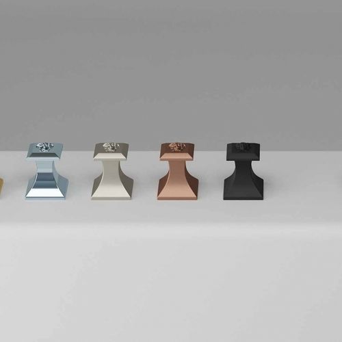Servomuto da parete contemporaneo - Versace Ceramics - in metallo / individuale / da bagno