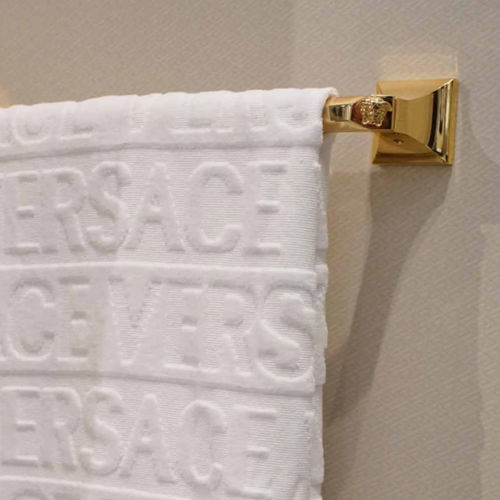 Portasalviette a 1 barra - G9102454 - Versace Ceramics - da parete / in metallo