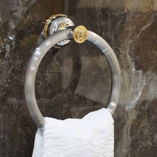 Portasalviette ad anello - G6810046 - Versace Ceramics - da parete / in metallo / in plastica
