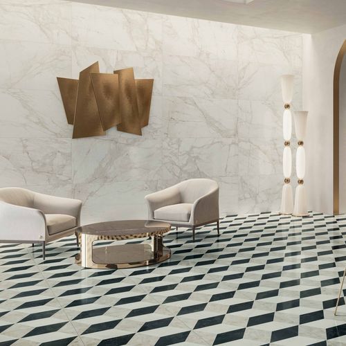 Piastrella in marmo - TARSIA - Versace Ceramics - opaca / levigata / anticato