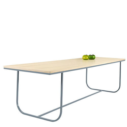 Tavolo da pranzo contemporaneo - TATI - Asplund - in rovere / in marmo / con supporto in metallo laccato