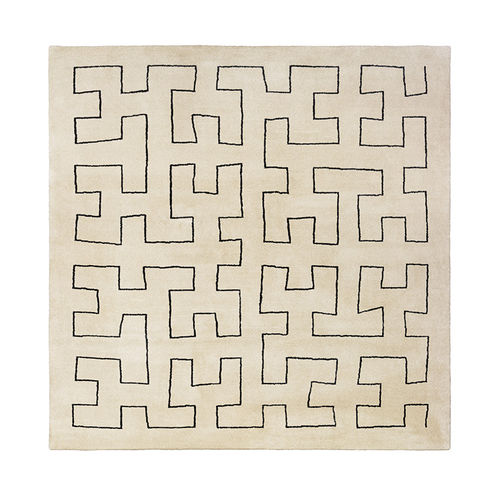 Tappeto contemporaneo - MAZE - Asplund - a motivi / in lana / quadrato