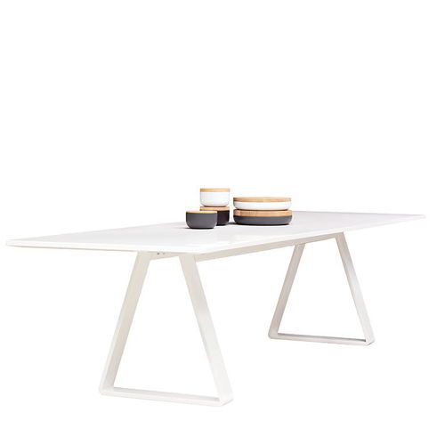 Tavolo contemporaneo - BERMUDA - Asplund - in laminato / con supporto in metallo / rettangolare