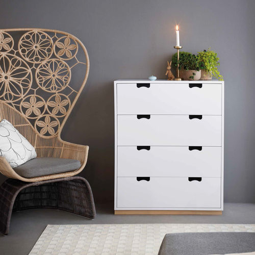 Cassettone contemporaneo - SNOW A - Asplund - in rovere / in MDF laccato / in betulla