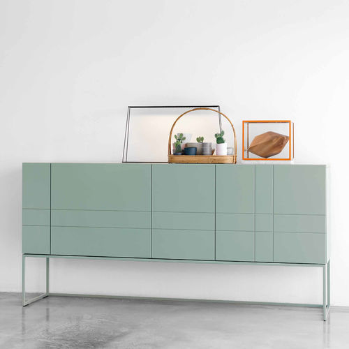 Credenza con piedi alti - KILT LIGHT 180 - Asplund - contemporanea / in MDF laccato / in metallo laccato