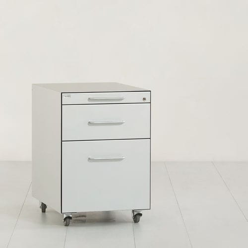Cassettiera per ufficio in metallo - UNI 425 - Atelier Alinea - in plastica / 4 cassetti / con rotelle